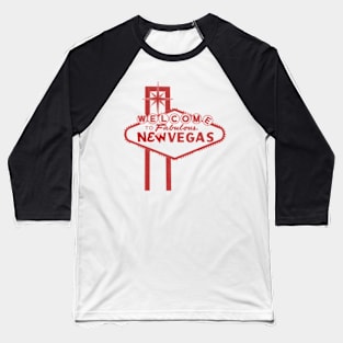 Welcome to New Vegas Fallout New Vegas Red Logo Baseball T-Shirt